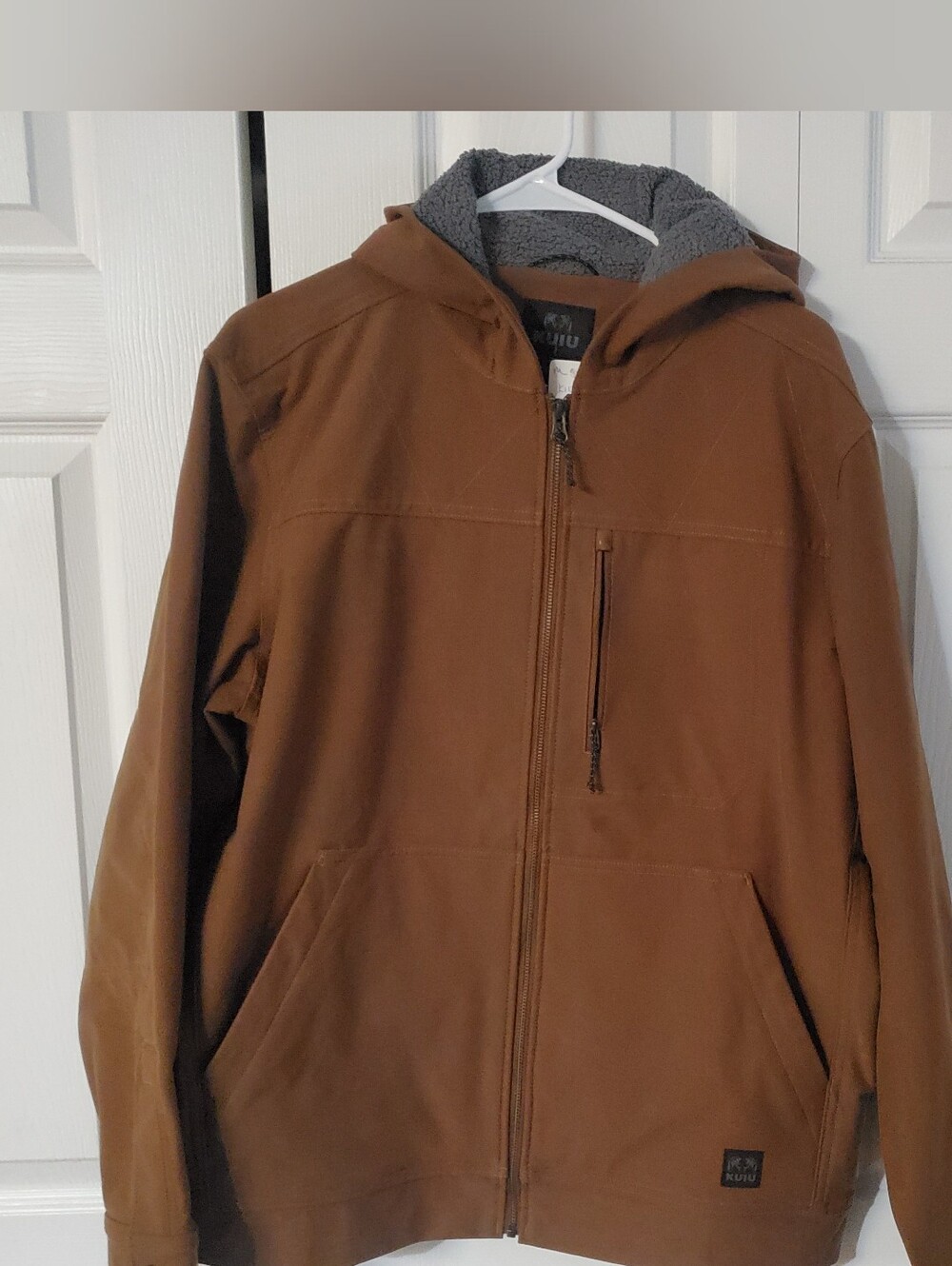KUIU BRAWLEY HOODED FLEECE LINED. MENS JACKET MED. LONG SLEEVESZ